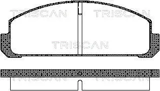 комплект спирачно феродо, дискови спирачки TRISCAN             