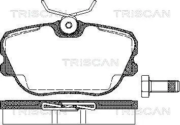 Комплект спирачно феродо, дискови спирачки TRISCAN