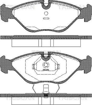 Комплект спирачно феродо, дискови спирачки TRISCAN
