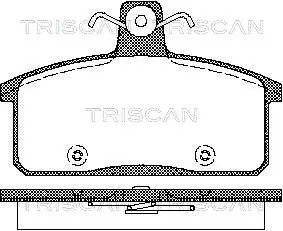 комплект спирачно феродо, дискови спирачки TRISCAN             
