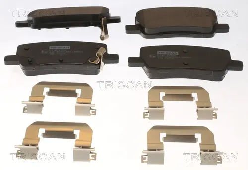 Комплект спирачно феродо, дискови спирачки TRISCAN