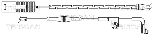 предупредителен контактен сензор, износване на накладките TRISCAN             