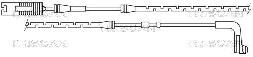 предупредителен контактен сензор, износване на накладките TRISCAN             