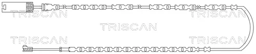 предупредителен контактен сензор, износване на накладките TRISCAN             