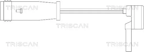 предупредителен контактен сензор, износване на накладките TRISCAN             