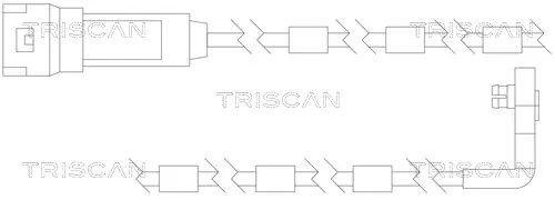 предупредителен контактен сензор, износване на накладките TRISCAN             