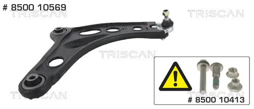 Носач, окачване на колелата TRISCAN