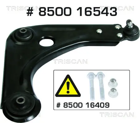 Носач, окачване на колелата TRISCAN