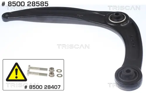 Носач, окачване на колелата TRISCAN