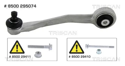 носач, окачване на колелата TRISCAN             