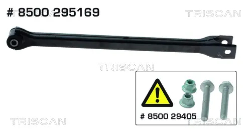 Носач, окачване на колелата TRISCAN