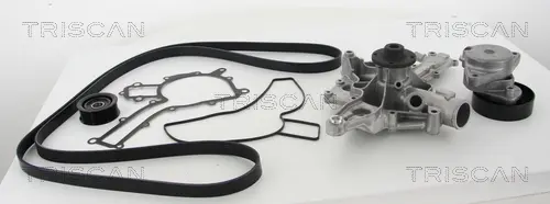 водна помпа - комплект пистови ремъци клиновидно оребряване TRISCAN             