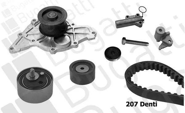 водна помпа- к-кт ангренажен ремък BUGATTI             