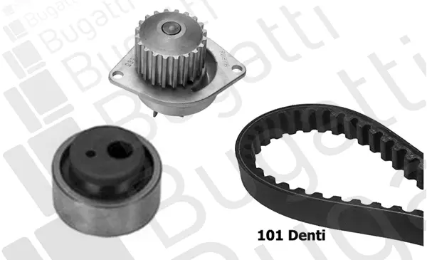 водна помпа- к-кт ангренажен ремък BUGATTI             
