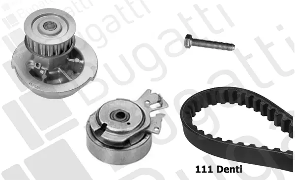 водна помпа- к-кт ангренажен ремък BUGATTI             