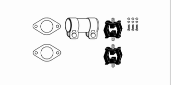 монтажен комплект, изпускателна система HJS                 
