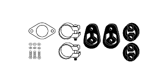 монтажен комплект, изпускателна система HJS                 