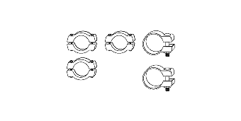 монтажен комплект, изпускателна система HJS                 