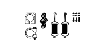 монтажен комплект, изпускателна система HJS                 