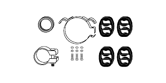 монтажен комплект, изпускателна система HJS                 