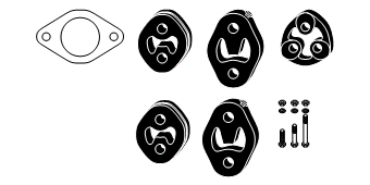 монтажен комплект, изпускателна система HJS                 