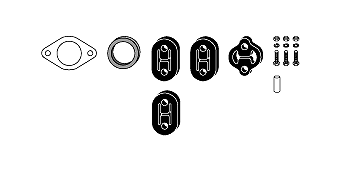монтажен комплект, изпускателна система HJS                 