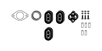 монтажен комплект, изпускателна система HJS                 