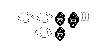 монтажен комплект, изпускателна система HJS                 