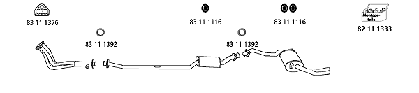 Изпускателна система HJS                 