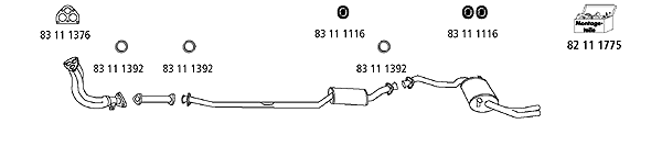 Изпускателна система HJS                 