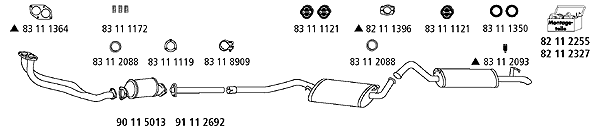 Изпускателна система HJS                 