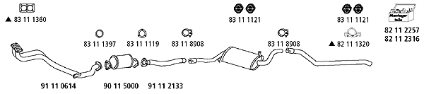 Изпускателна система HJS                 