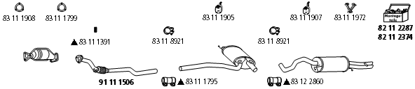 Изпускателна система HJS                 