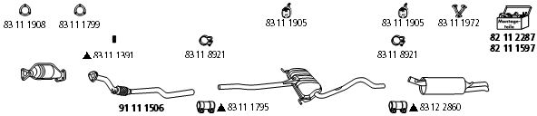 Изпускателна система HJS                 