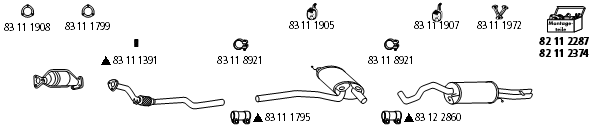 Изпускателна система HJS                 
