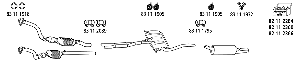 Изпускателна система HJS                 