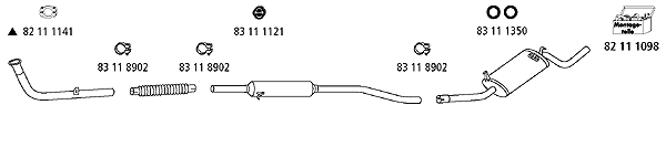 Изпускателна система HJS                 