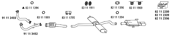 Изпускателна система HJS                 