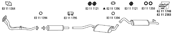 Изпускателна система HJS                 