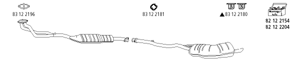 Изпускателна система HJS                 