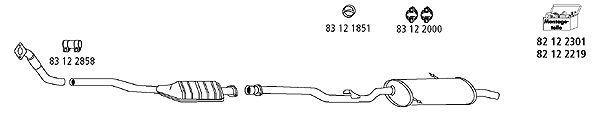Изпускателна система HJS                 