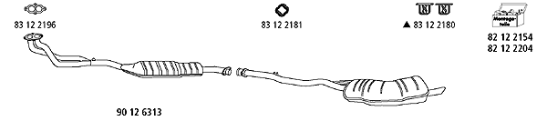 Изпускателна система HJS                 
