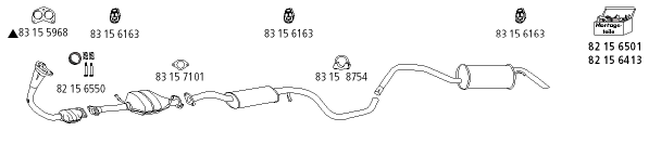 Изпускателна система HJS                 