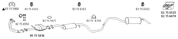 Изпускателна система HJS                 