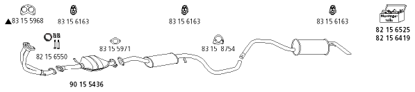 Изпускателна система HJS                 