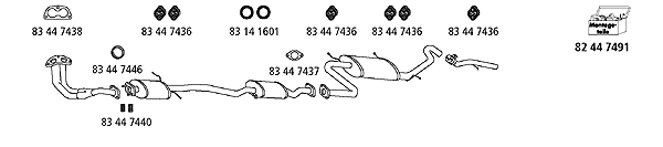Изпускателна система HJS                 