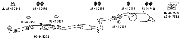 Изпускателна система HJS                 