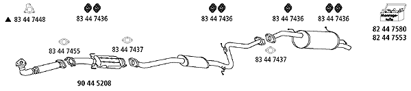 Изпускателна система HJS                 