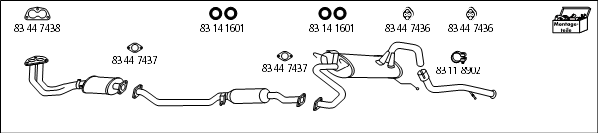 Изпускателна система HJS                 