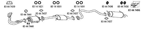 Изпускателна система HJS                 